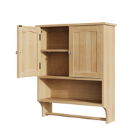 armario de bano de pared de madera 569  267  701 cm  roble claro