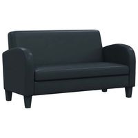 sofa 2 plazas cuero artificial negro 139 x 70 x 76 cm vidaxl