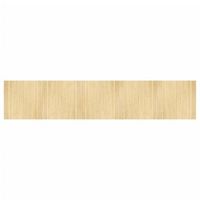 alfombra rectangular bambu color natural claro 100x500 cm vidaxl