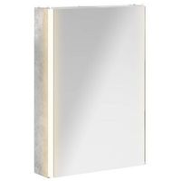 armario con espejo de bano gris concreto 43 x 115 x 605 cm vidaxl