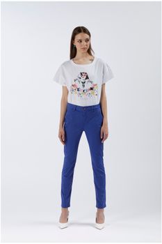 pantalones slim teñidos en prenda royal 28