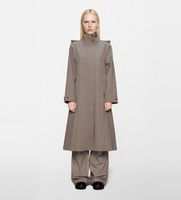 rains para mujer 12590 suva softshell a-line w jacket w3t2 xs marron casual poliester
