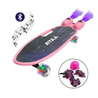 monopatin con luces y humo ataa misil rosa - patinetes electricos infantiles para ninos