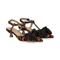 alma en pena zapatos de tacon bajo mujer - marron talla 37