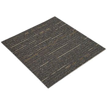 Azulejo De Alfombra Rayado Marrón Claro 50 X 50 Cm 20 Uds. Vidaxl