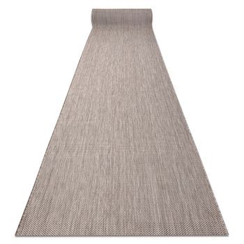 Alfombra De Pasillo Sisal Sion Mezcla Tejido Plano Beige 150cm 150x710 Cm
