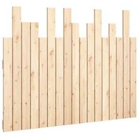 cabecero de cama de pared madera maciza de pino 108x3x80 cm vidaxl