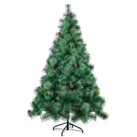 solagua arbol de navidad artifiicial pino hoja de aguja de 180cm 250 ramas floreado abeto artificial ignifugo con hojas de aguja y soporte metalico diametro 90cm