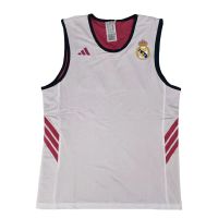 camiseta reversible real madrid baloncesto entrenamiento adidas blanco  rosa
