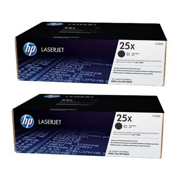 Original Multipack HP LaserJet Enterprise M806x+ NFC/Wireless Direct Printer Toner Cartridges (2 Pack) -CF325X