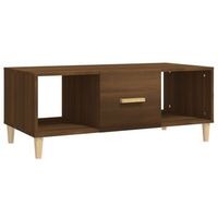 mesa de centro con cajon y 2 compartimentos abiertos diseno moderno y contemporaneo 102 x 50 x 40 cm madera de ingenieria marron dec038629