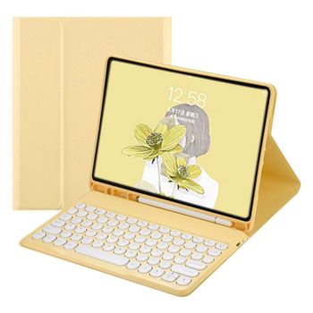 Royal Bailey Ts45 Funda Con Bluetooth Teclado Para Ipad Mini 1/2/3/4/5 Amarillo
