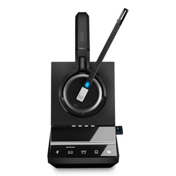 Auriculares EPOS IMPACT SDW 5036T inalámbricos DECT con cancelación de ruido, micrófono y uso oficina, negros