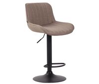 taburete de bar lentini en tela 50x50x86-108 cm