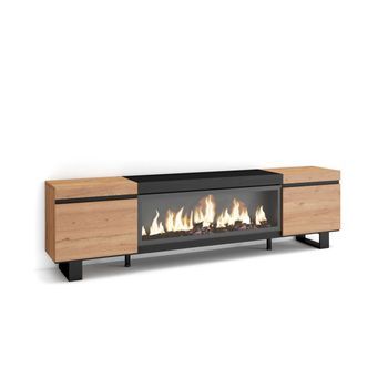 Mueble Tv Humilladero-01 Con Chimenea Para Salón