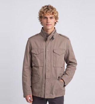 Ten c para hombre. 26WTCUB04046 Cazadora Field marrón (48), Casual, Poliéster