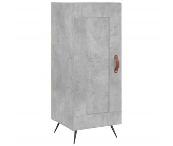 Vidaxl aparador de madera contrachapada gris hormigón 34,5x34x90 cm