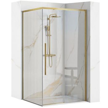 Cabina De Ducha Rea Solar 90x90 Brush Gold