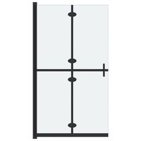 mampara de ducha plegable vidrio esg esmerilado 110x190 cm vidaxl
