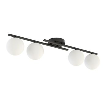 Lámpara de techo dremo negro (4 luces)