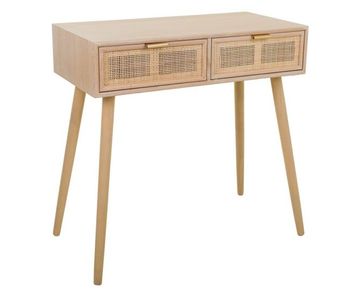 Recibidor de mdf y rejilla marrón 80x42x79
