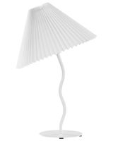 lampara de mesa  metal blanco