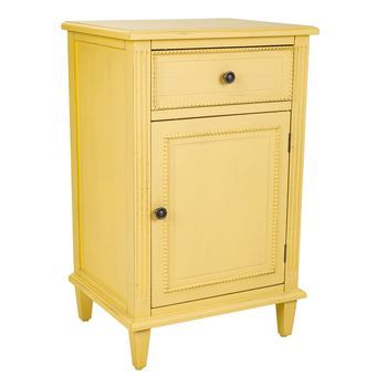 Mesita De Madera Amarilla 45x36x72