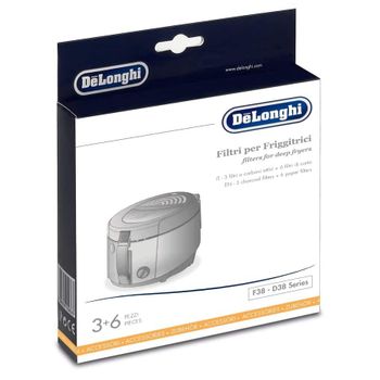 De'Longhi Juego de filtros para freidoras DLSK001
