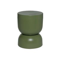 mesa auxiliar rincon de sofa mesita metal o32 x h42cm verde