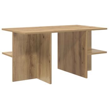 Mesa De Café - Mesa De Centro - Mesa Baja Roble Artesanal 87 X 50 X 45 Cm