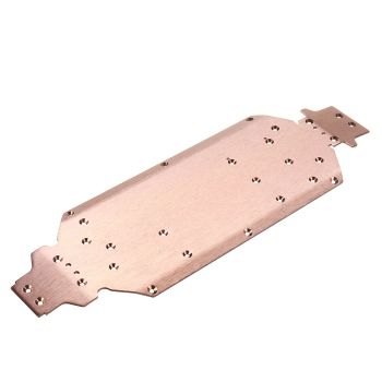 Wltoys 124017 124019 1/12 RC Repuesto de chasis de aleación para automóvil Placa inferior 1823 Piezas de modelos de vehí