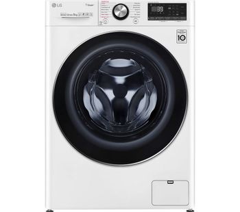 LG TurboWash 360 with AI DD V9 F4V909WTS WiFi-enabled 9 kg 1400 Spin Washing Machine - White, White
