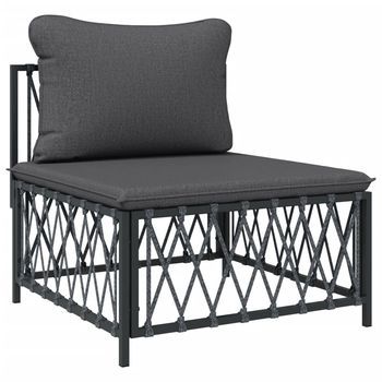 Conjunto De Salón Para Patio (con Cojines, Fabricado En Acero Antracita)