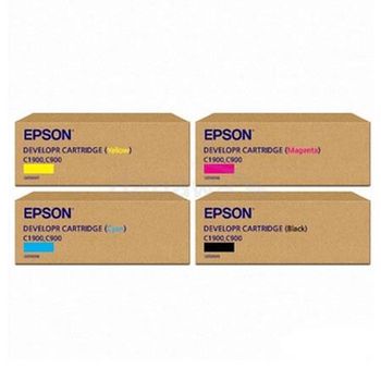 Original Multipack Epson EPL-C8000 Printer Toner Cartridges (4 Pack) -C13S050019