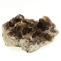 cuarzo ahumado - piedra natural de francia haute -savoie - collection mineral brown color  16351 cts - certificado de autenticidad incluido  105