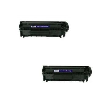 Pack 2 HP Q2612A/12A toner compatible Laserjet 1010/1015/1018/1020/1022