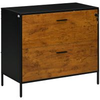 cajonera de oficina 80x39x735 cm marron