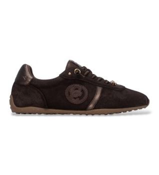 Carmela para mujer. 16438302-MARRON Zapatillas de Piel 164383 marrón (39), Plano, Cordones, Casual