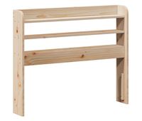 cabecero cama - mueble cabecero con estantes madera maciza de pino 100 cm