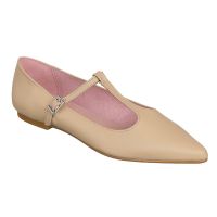 bailarina punta camel hebilla