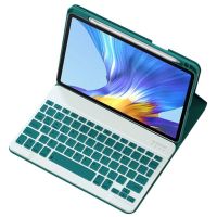 funda con teclado bluetooth para huawei matepad 11 2021 royal bailey con manual verde