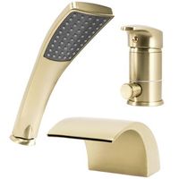 grifo de banera rea riven brush gold