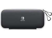 funda  protector pantalla - nintendo 10008001 para switch oled 2x protectores de pantalla negro