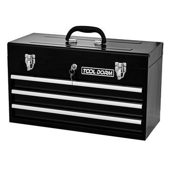 Caja De Herramientas - Mueble Para Garaje - Acero - Negro (51.5x23.1x30cm)