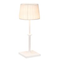lampara de mesa led recargable zafferano en color dorado