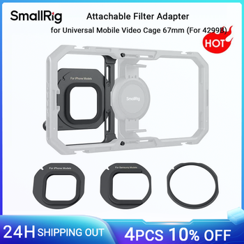 Adaptador de anillo de filtro magnético SmallRig de 67mm para jaula de vídeo móvil Universal 4299B para serie de filtros magnéticos de teléfono SMALLRIG de 67mm
