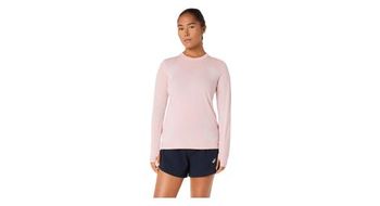 Camiseta de manga larga asics road seamless rosa para mujer