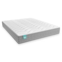 colchon viscoelastico 80x180 cm 26cm firmeza media con tejido strech bambu reversible  fabricado en espana nalui talaia gris