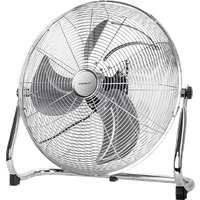 aigostar clover 33qnv - ventilador industrial 3 aspas metalicas 2051cm ventilador suelo 3 velocidades ajustable 135 ventilador potente 100 w diseno completo de metal cromado clover