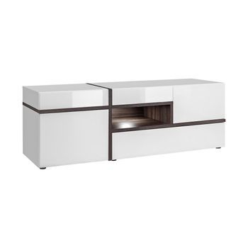 Mueble Para Tv De 150 Cm Criss Con Led Integradas, Decoración Moderna Para Sala De Estar